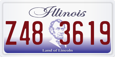 IL license plate Z483619