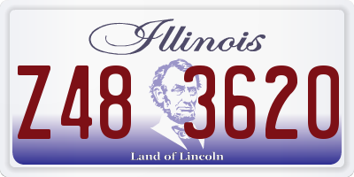 IL license plate Z483620