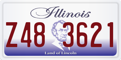 IL license plate Z483621
