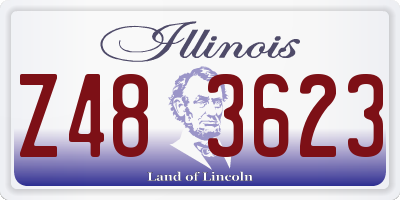 IL license plate Z483623