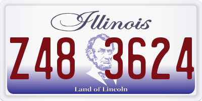 IL license plate Z483624