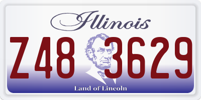 IL license plate Z483629