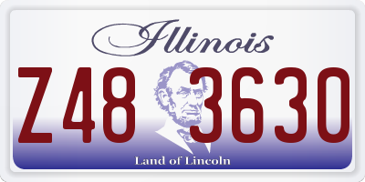IL license plate Z483630