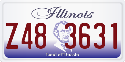 IL license plate Z483631