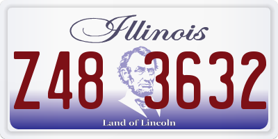 IL license plate Z483632