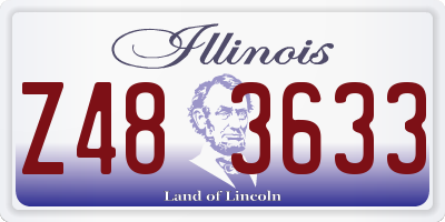 IL license plate Z483633