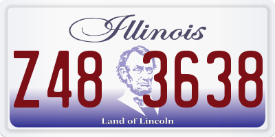 IL license plate Z483638