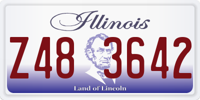 IL license plate Z483642