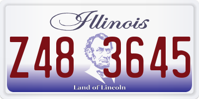 IL license plate Z483645