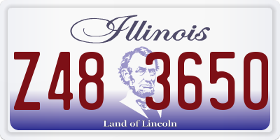IL license plate Z483650