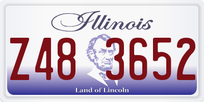 IL license plate Z483652