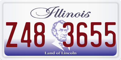 IL license plate Z483655