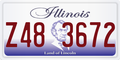 IL license plate Z483672