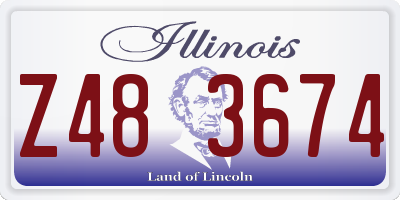 IL license plate Z483674