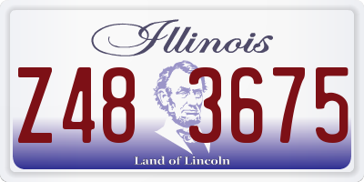 IL license plate Z483675