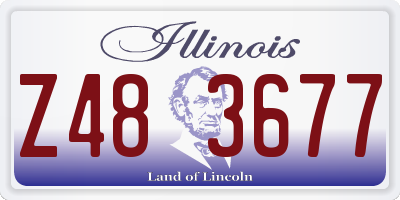 IL license plate Z483677