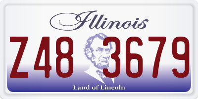 IL license plate Z483679