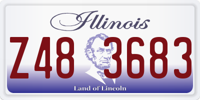 IL license plate Z483683