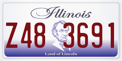 IL license plate Z483691
