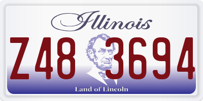 IL license plate Z483694
