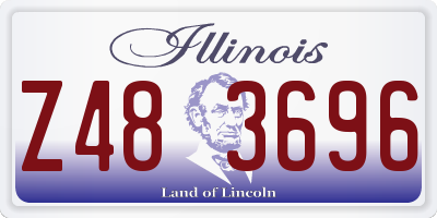 IL license plate Z483696