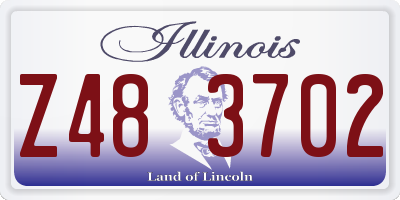 IL license plate Z483702