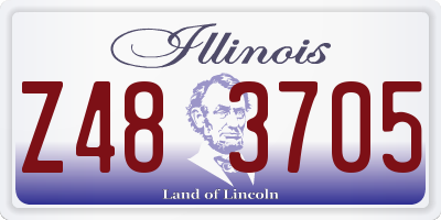 IL license plate Z483705