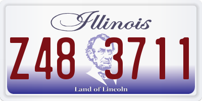 IL license plate Z483711