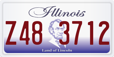 IL license plate Z483712