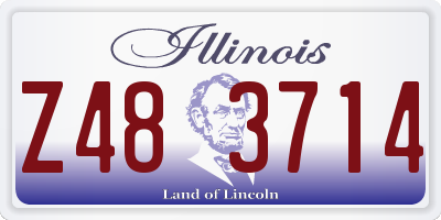 IL license plate Z483714
