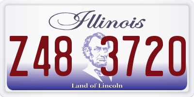 IL license plate Z483720