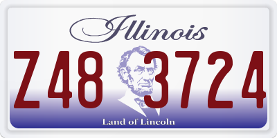 IL license plate Z483724