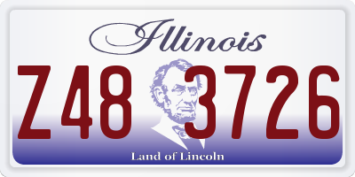 IL license plate Z483726