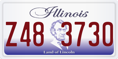 IL license plate Z483730