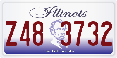 IL license plate Z483732
