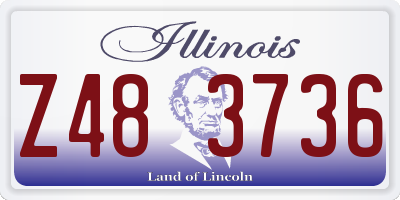 IL license plate Z483736