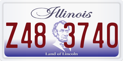 IL license plate Z483740