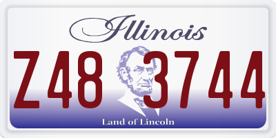 IL license plate Z483744