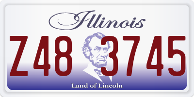 IL license plate Z483745