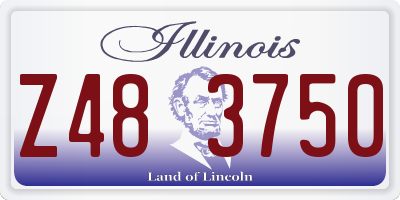 IL license plate Z483750