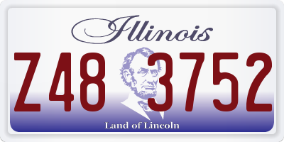 IL license plate Z483752