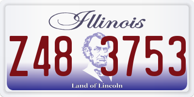 IL license plate Z483753