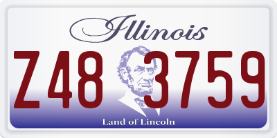 IL license plate Z483759