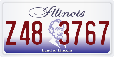 IL license plate Z483767
