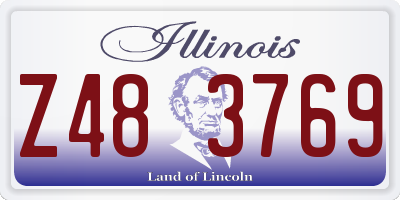 IL license plate Z483769