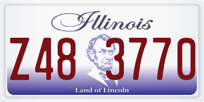 IL license plate Z483770