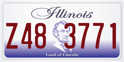 IL license plate Z483771