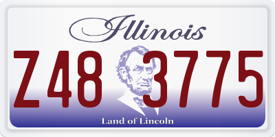 IL license plate Z483775