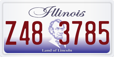 IL license plate Z483785