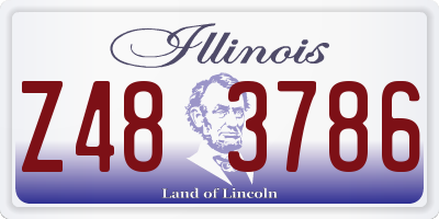 IL license plate Z483786
